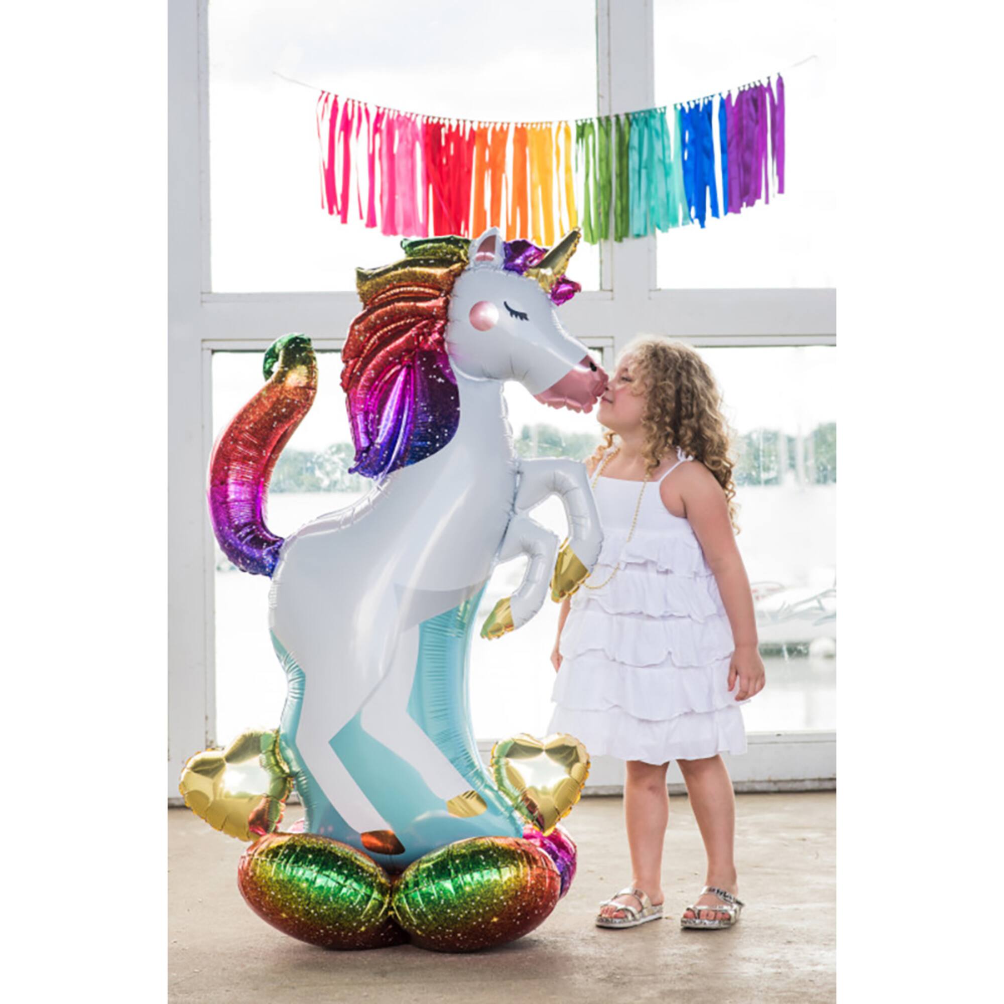 AirLoonz® 55" Unicorn Foil Balloon